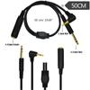 Gold-Plated 6.35mm 1/4" Female to 6.35mm 1/4" Male Cable Stereo Audio Adapter Y Splitter Cable 6.35mm to 3.5mm Male