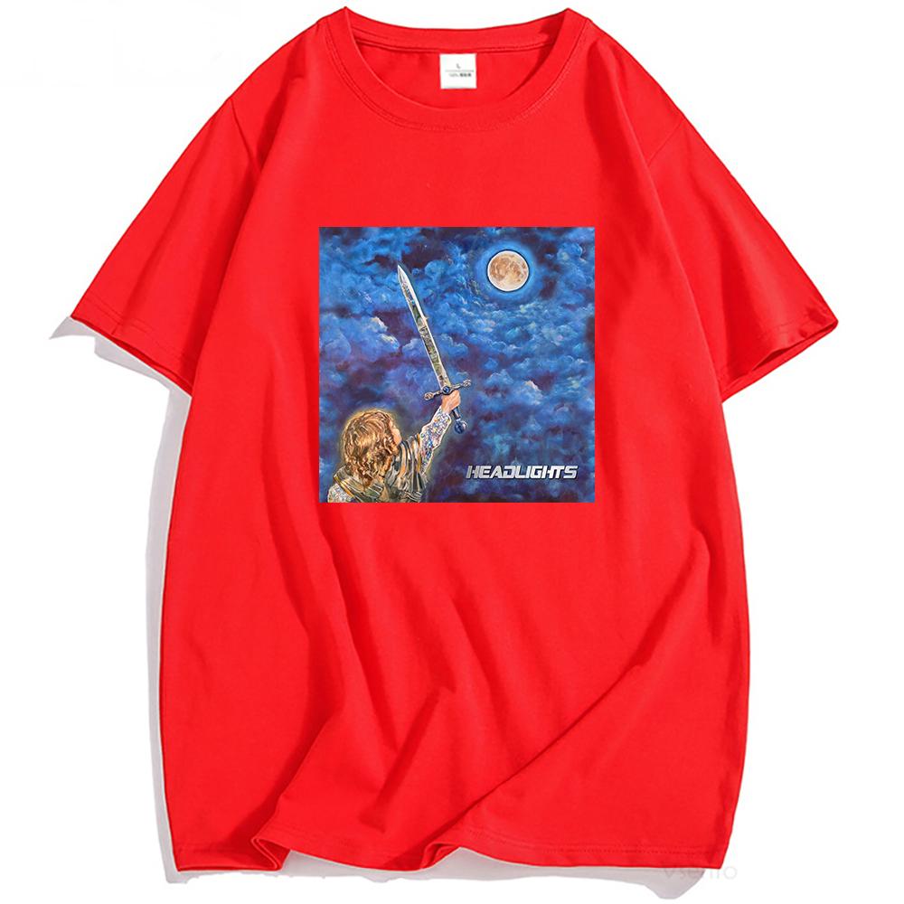 ALEX G Tričko s oknem Světlomety Album Potisk Trička Léto Krátký rukáv Volné Tričko O-výstřih Móda Pánské Dámské Oblečení