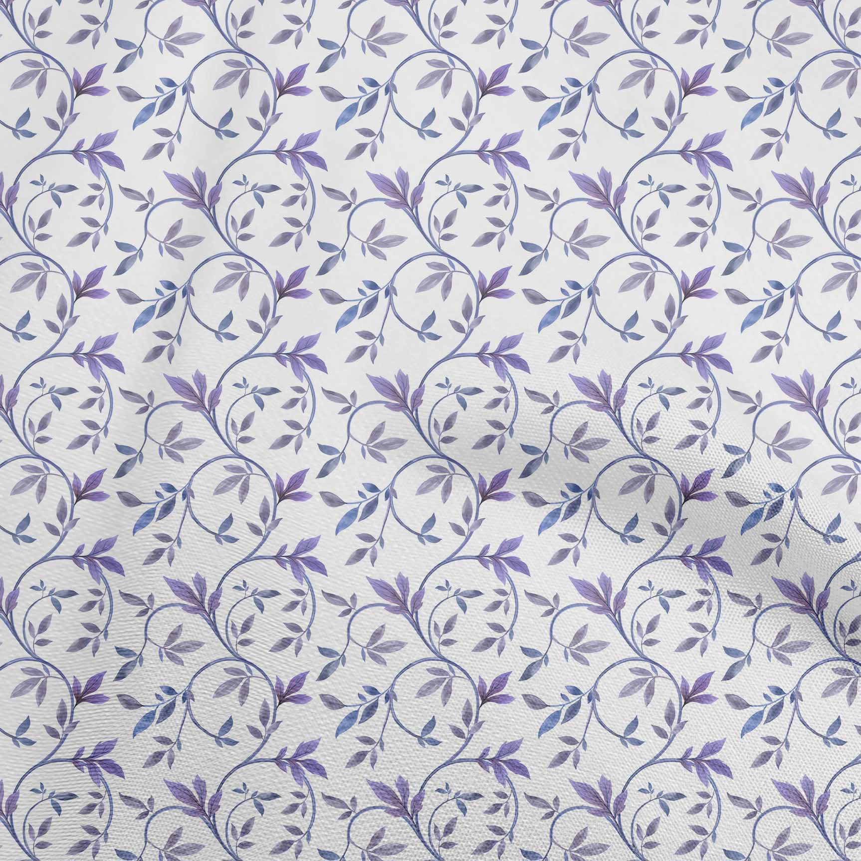

oneOone Cotton Flex Lavender Fabric Leaves Тканина для шиття у дворі, друкований одяг своїми руками, швейні приладдя, 40 дюймів 42 Inch Wide - Viscose Chiffon Фіолетовий