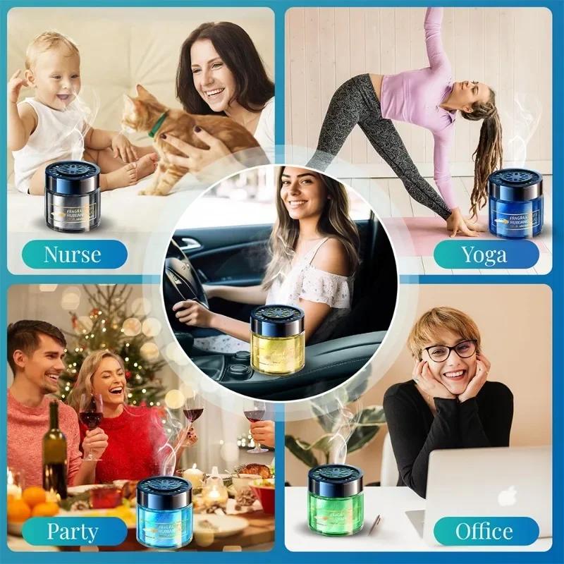 Car Solid Air Freshener Perfume Smell Diffuser Long Lasting Fragrance Homes Room Air Purification Remove Odor Aromatherapy 1pc