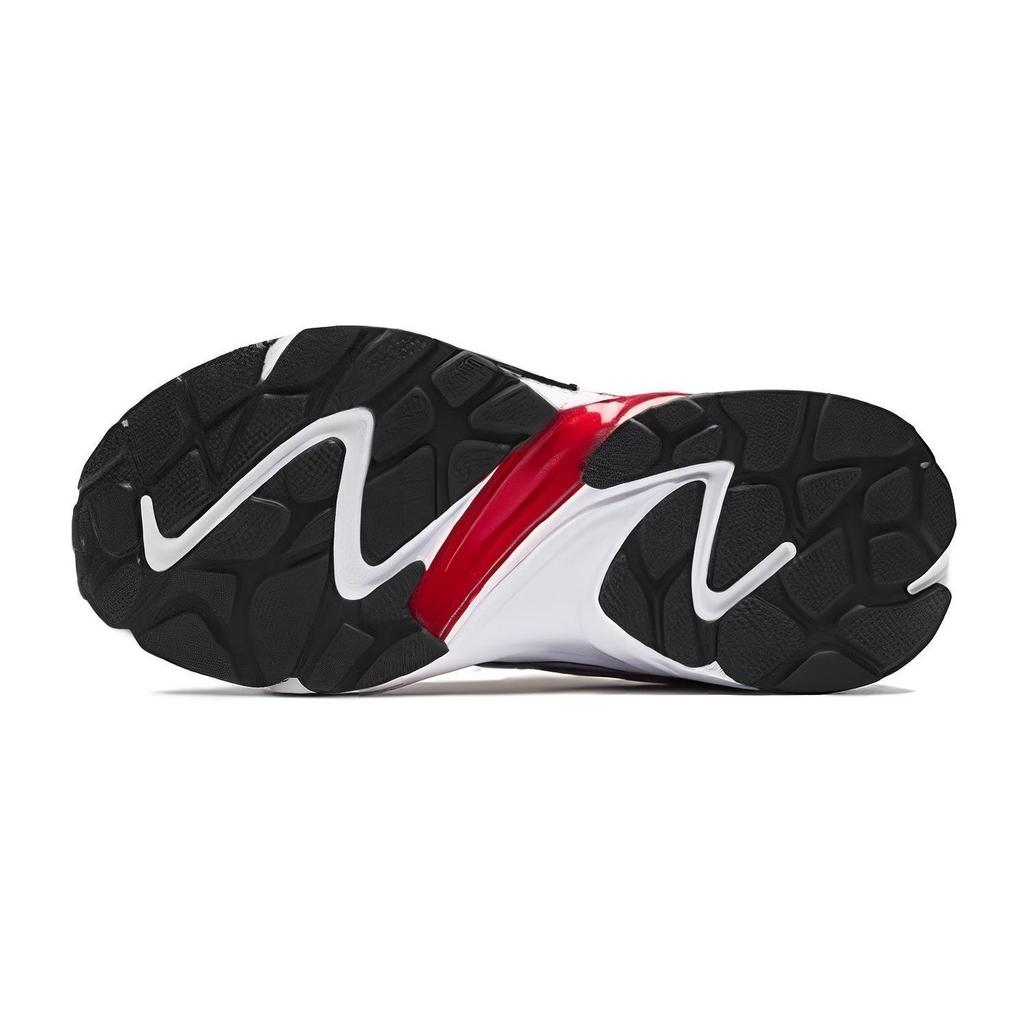 Anta Comfortable Versatile Shock Absorbing Low Top Casual Shoes Kids Sneakers Black White Red 312348809-2