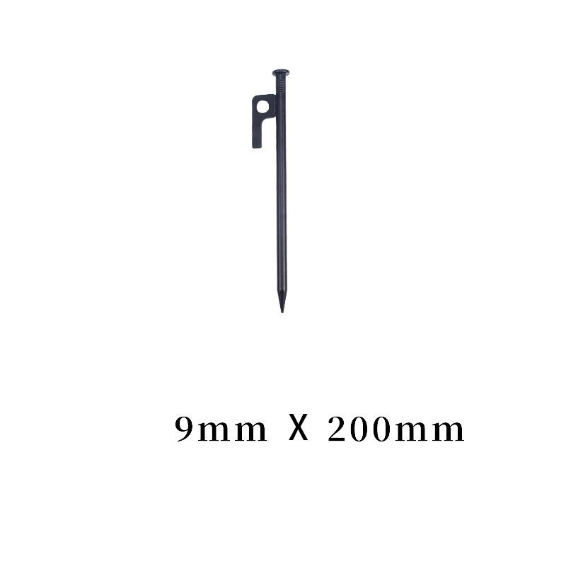 Extra Long Steel Tent Stakes, Heavy-Duty Camping Ground Pegs for Awning/Tent/Beach, Outdoor Camping Accessories Secure Ground Anchors
