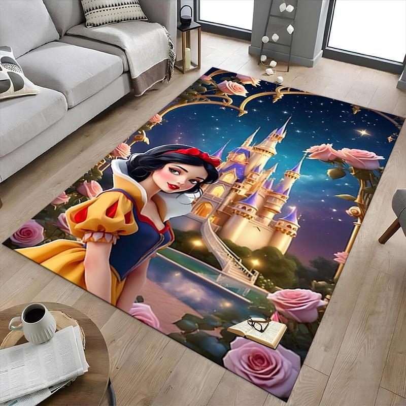 1pc castle roses Carpet Anti Slip Polyester Floor Mat for office.Bedroom