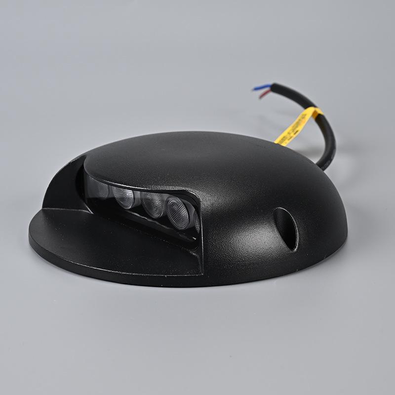 3W Waterproof LED Walkway Light, Turtle Back Design, Side Emitting Courtyard and Step Lighting