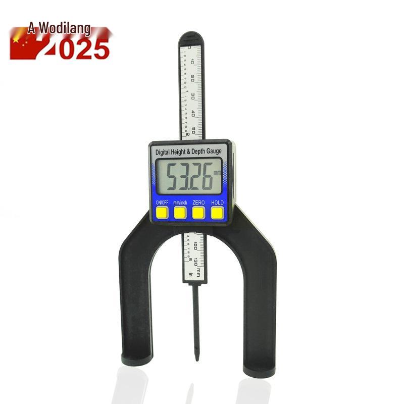 

Цифровой столярный глубиномер и высотомер: 0-80мм Штангенциркуль Измерительный инструмент Red Version