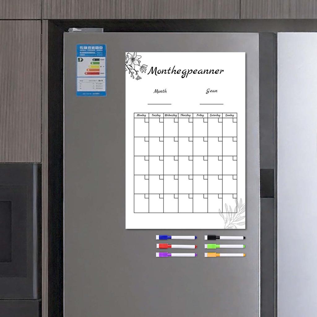 Multi-Style Magnetic Message Board: Wipeable Refrigerator Whiteboard Sticker