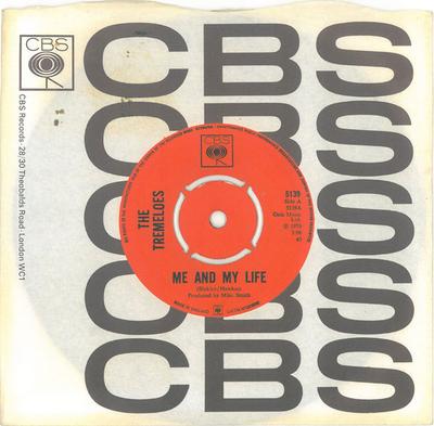 7inch Record TREMELOES - Me And My Life 5139 CBS 1970 UK Rock Used
