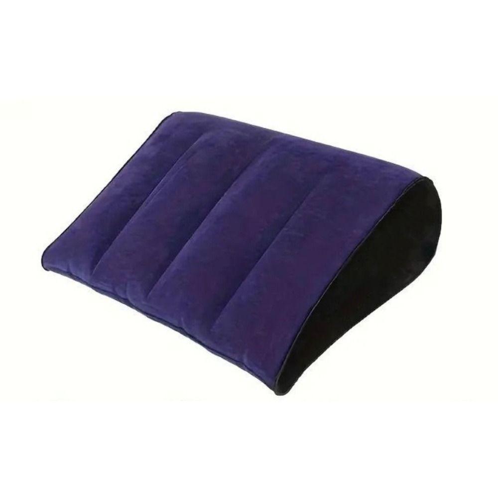PVC Magic Cushion Blue+Black Inflatable Pillow Couples Gifts Triangle Pad  Lover