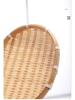 Handmade Round Bamboo Winnowing Basket for Drying Vegetables, Storage Basket with No Holes