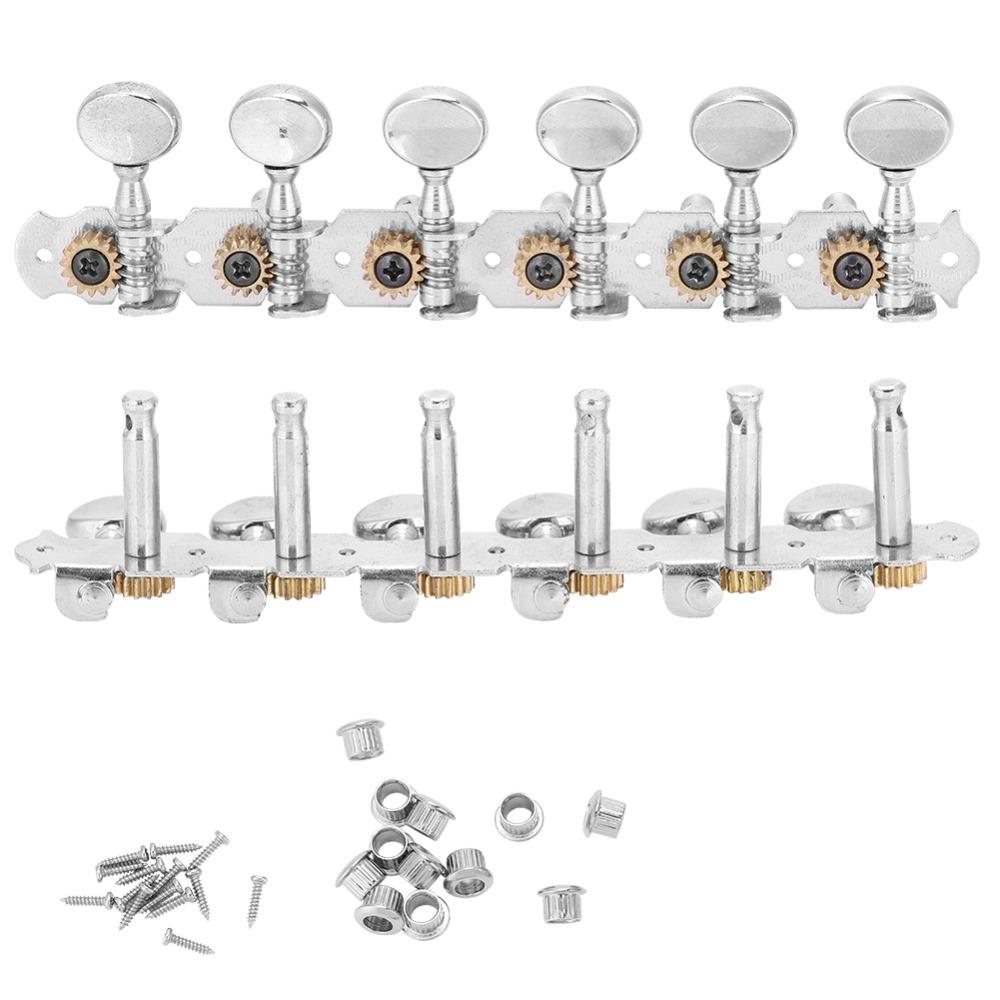 6L6R Configuration Guitar Tuning Pegs Smooth Tuning Machine Heads  For Guitar Repair