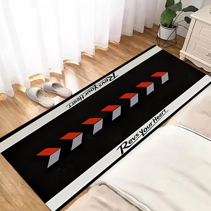Tappeto per Garage Moto Tappetino da Gara Cool Moto Display Tappetino Espositore Moto Corridoio Antiscivolo Tappeto Decorazione Casa