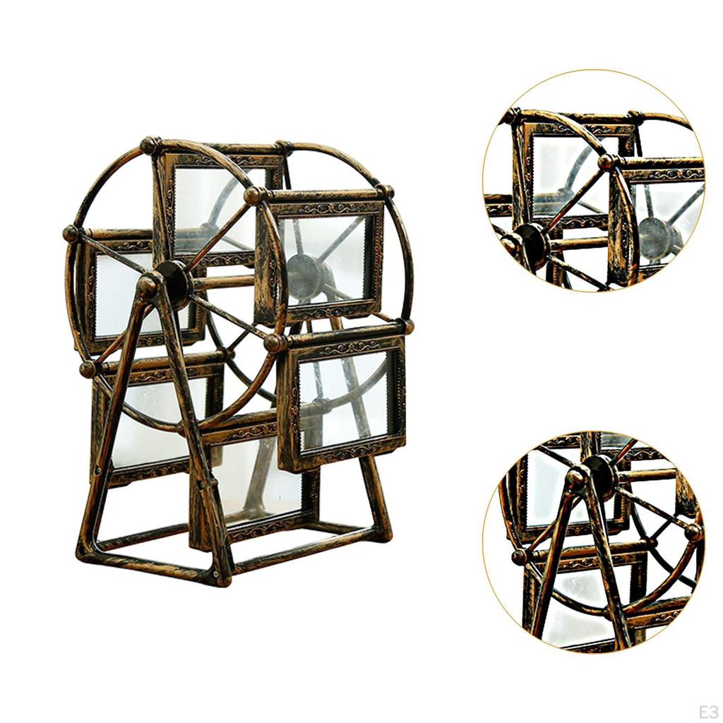 6 Photo Frame Rotating Display Stand for Desktop Memories
