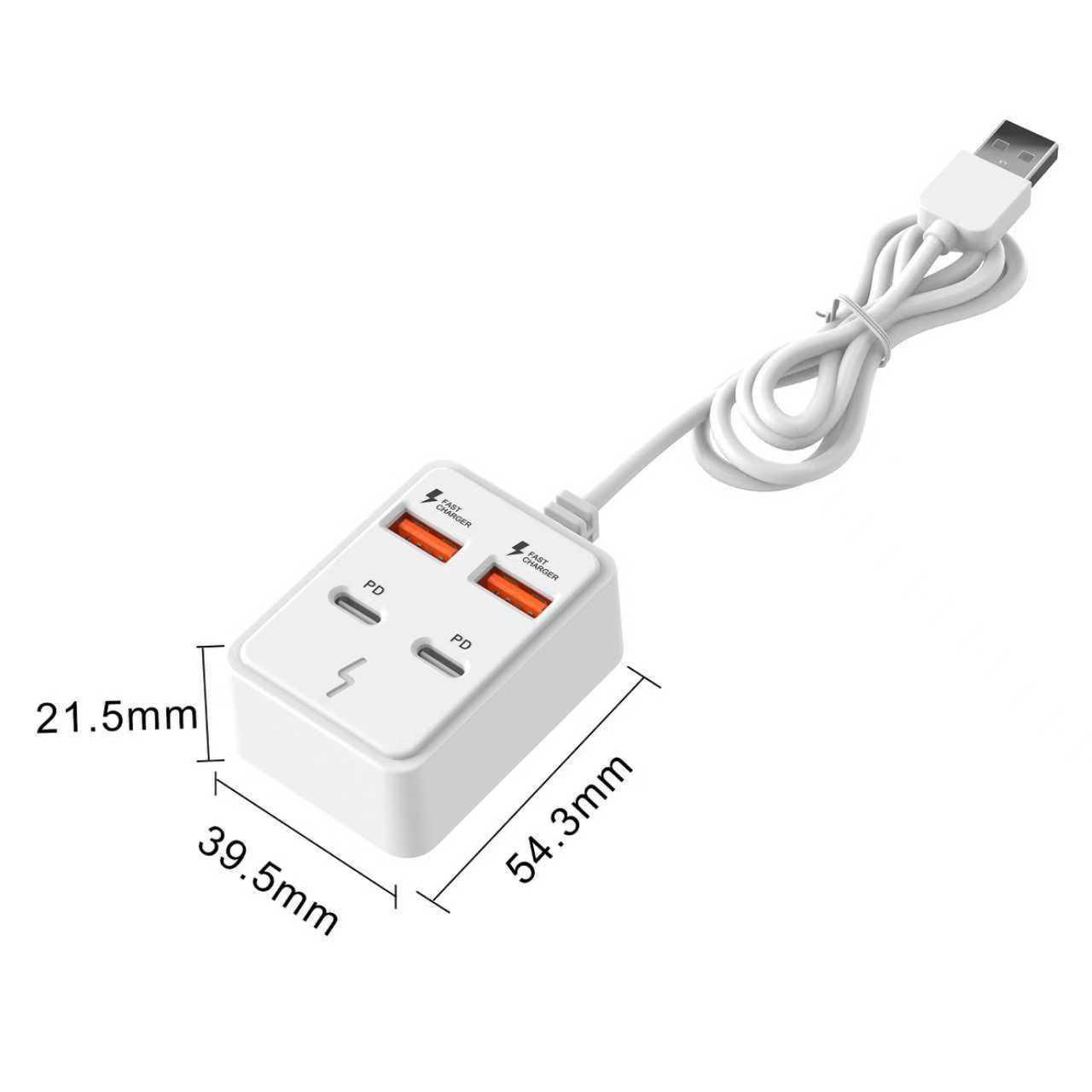 USB Hub Expander: 6-Port Mini Docking Station & Multi-Port Adapter
