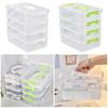 1 Stück Schubladentisch Schreibtisch Aufbewahrungs-Organizer Transparent 4 Schichten Make-up-Organizer-Box Kunststoff Stapelbar Schmuckbehälter Boxen