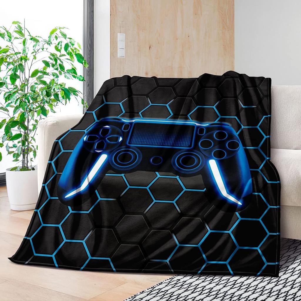 Super Soft Gaming Throw Blanket – Video Game-Inspired Gift for Kids, Teens & Boys – Perfect for Couch, Sofa or Bed