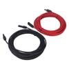 2pcs 12AWG 4mm2 Solar Panel Extension Cable Black Red Solar Adaptor Extension Cable with Female