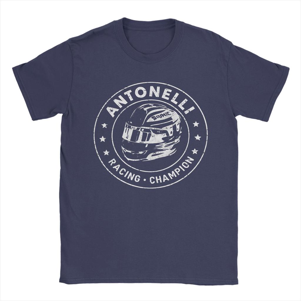 Andrea Kimi Antonelli Magliette da Uomo Maglietta Divertente Manica Corta Girocollo Magliette 100% Cotone Abbigliamento Taglie Forti