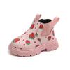 Neue Kinder Knöchelboots Mädchen Bemalt Weiche Sohle Leicht Bequem Rutschfest Koreanischer Stil Kurze Stiefel