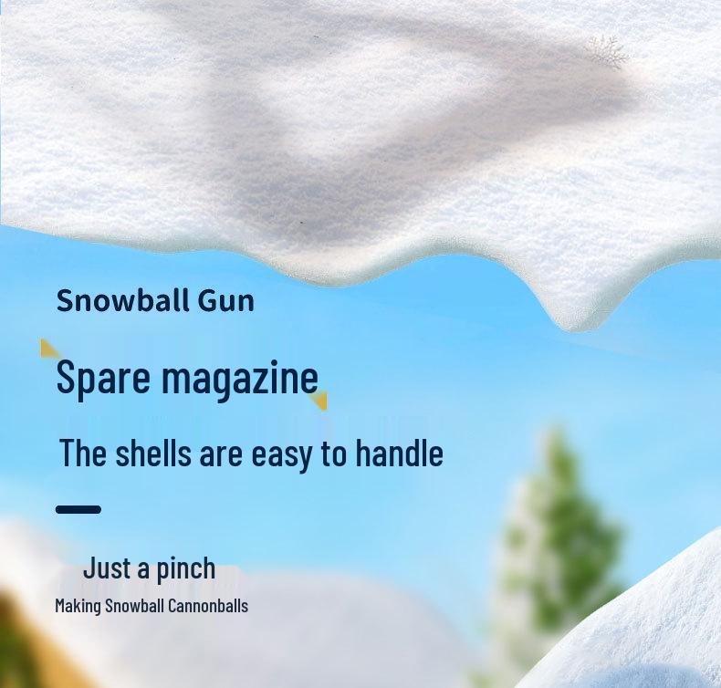 Snowball Launcher: Winter Snow Play Tool and Pellet Gun for Snowball Fights