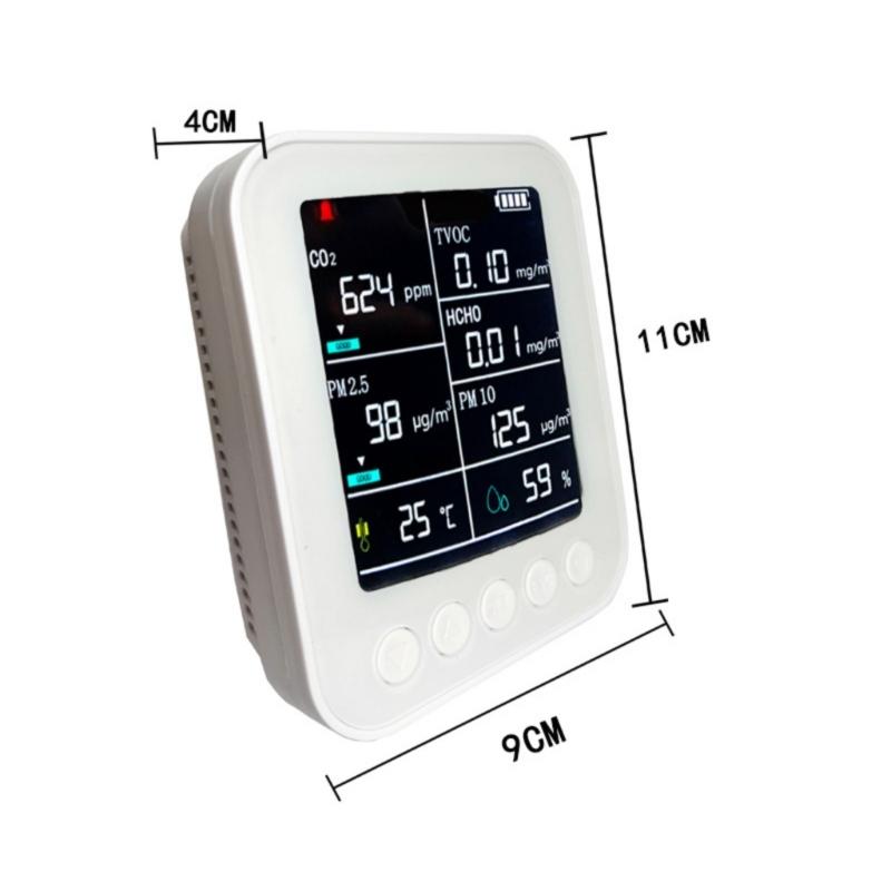 Upgrades Air Quality Tester Monitoring Temperature Moisture Small Easy Carry Designs for PM2.5 PM10 TVOC