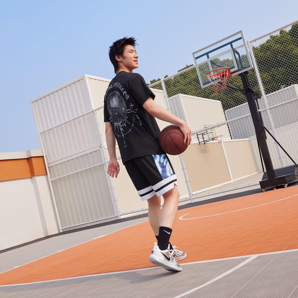 Nike Basketball Jerseys Men's Black Crew Neck Moderate