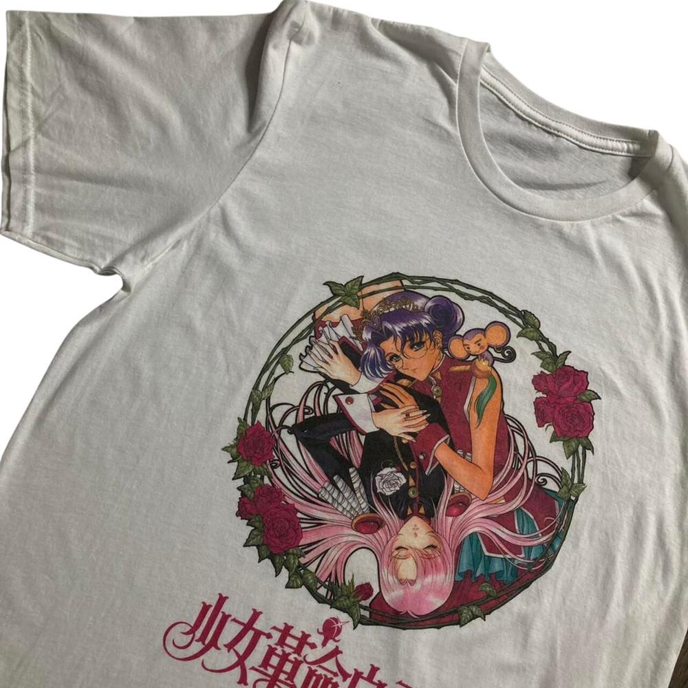 

REVOLUTIONARY GIRL UTENA Utena Anthy Anime UNISEX t shirt - high quality print 2XL