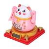 Solar Powered Cute Waving Cat for Fortune Money Good Luck Fengshui Lucky Cat Swinging Arm for Home Car Office Decor S