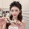 High Crown Comb Women's Mesh Bow Headband Create a Sweet Retro Hair Accessory