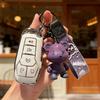 TPU Shell Fob Holder Keychain For Ford Fusion Mondeo Mustang F 150 Explorer Edge 2015 2016 2017 2018 Car Remote Key Case Cover