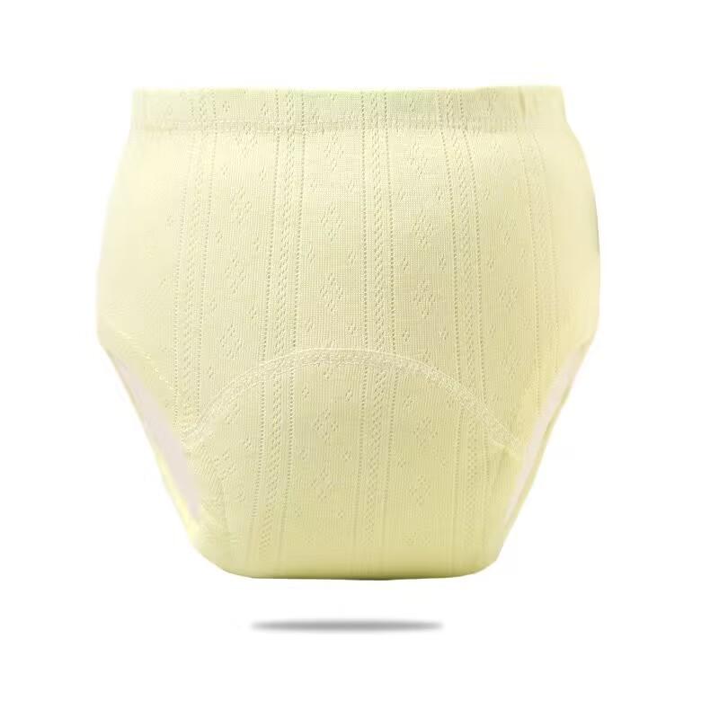 Baby-Baumwoll-Mesh-Trainingshose für Kinder, gerippte Windeln, Baby-Mesh-Hose