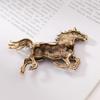 Inlaid Enamel Horse Brooch For Women And Men'S Trend Alloy Hard Animal Brooch For Casual Office Jewelry Gifts