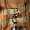 360 Rotating Double Carabiner Mountaineering Buckles Camping Double Hook Portable S Chain Hook Camping Accessories