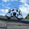 1 pezzo Rampa per Cani in Metallo, Scultura Artistica da Giardino, Regalo per Amante dei Cani, Decorazione da Esterno