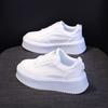 Spring platform women's height increase versatile fashion simple board shoes classic solid color niche casual shoes