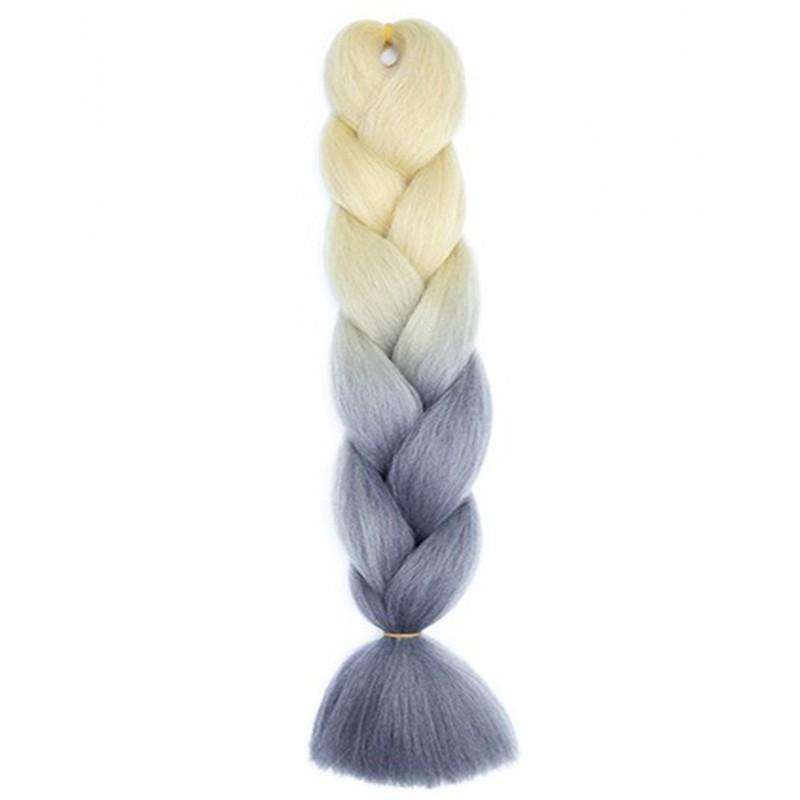 Synthetische Haare 120 cm Dichte Ombre Zöpfe Extensions Farbe Bunt Modisch