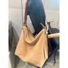 Neue Leder Kuhleder Wildleder Premium Tragetasche Hobo Schulter Umhängetasche Damen Tasche Große Kapazität