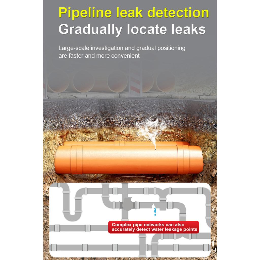 Precision Portable Water Leak Detector with Advanced Acoustic Technology for Pipe and Wall Inspection