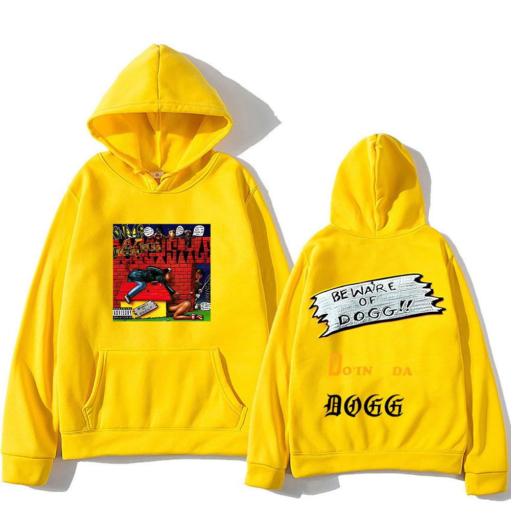 Pozor na psa Mikina SnoopDogg Funko Pop Pohodlné mikiny Grafický potisk Punkové oblečení Ropa Hombre Retro Mikina