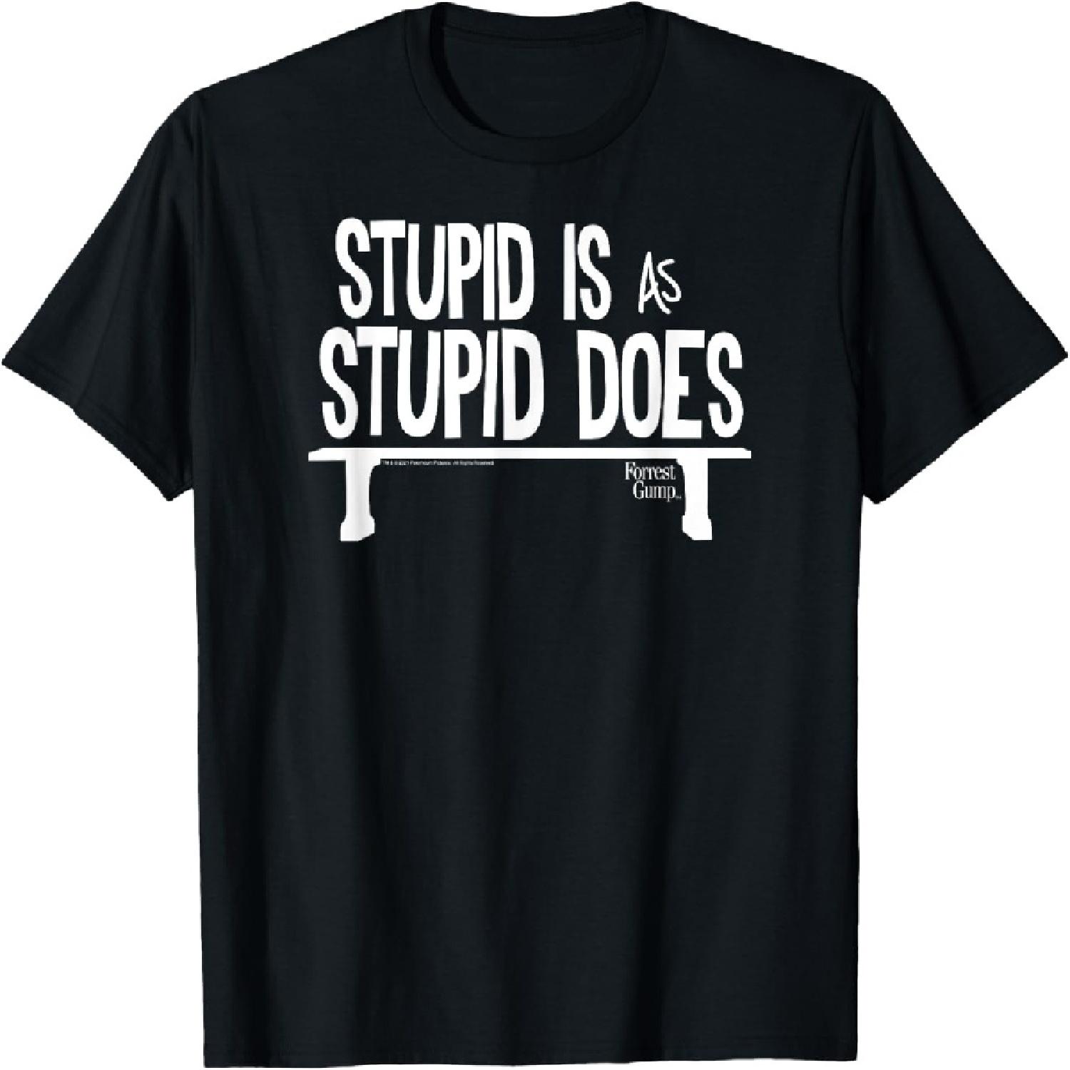 Forrest Gump Stupid Is as Stupid Does T-Shirt S