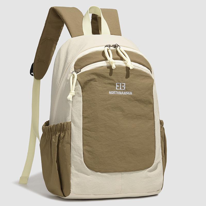 Color-block Cross-border Travel Backpack - Lightweight, Large Capacity, Versatile for Casual, Sports, and Student Use.