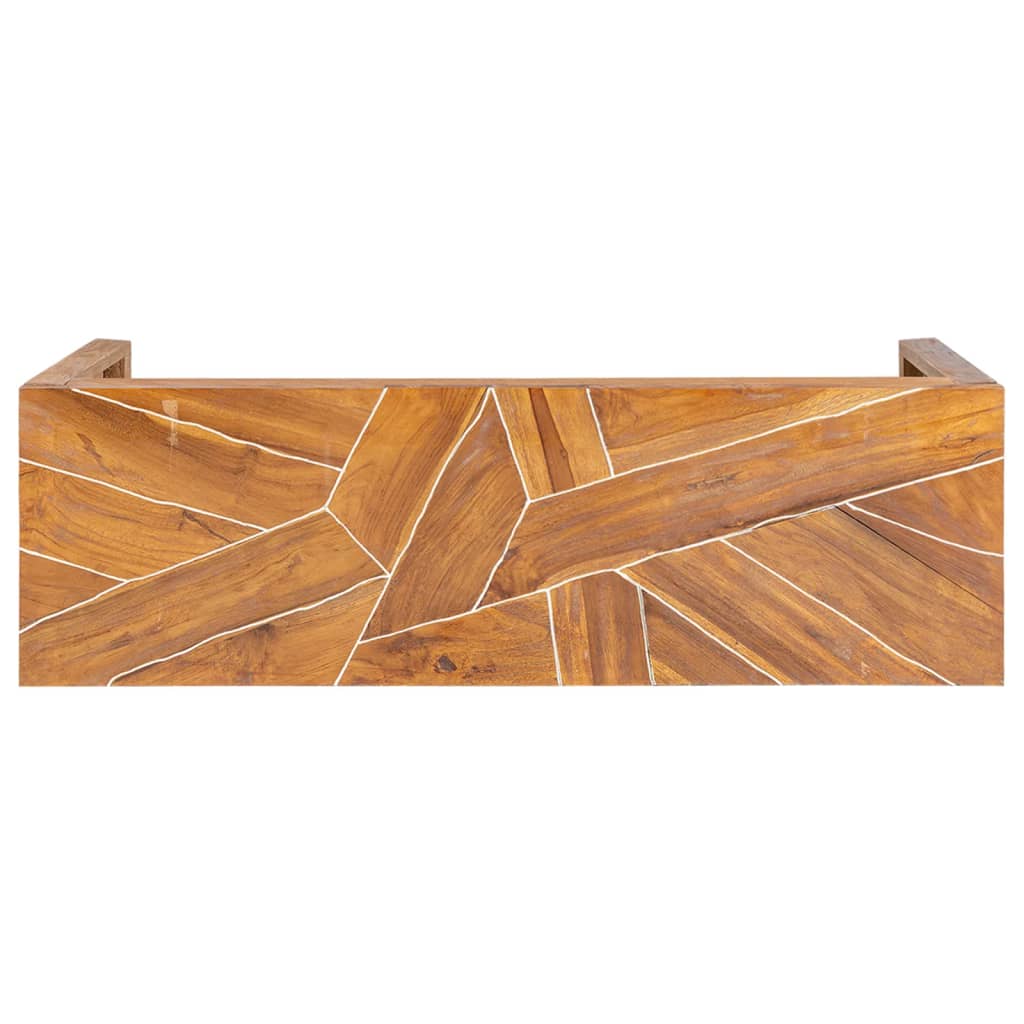 TV Stand 110 x 60 x 38 cm Solid Teak Wood