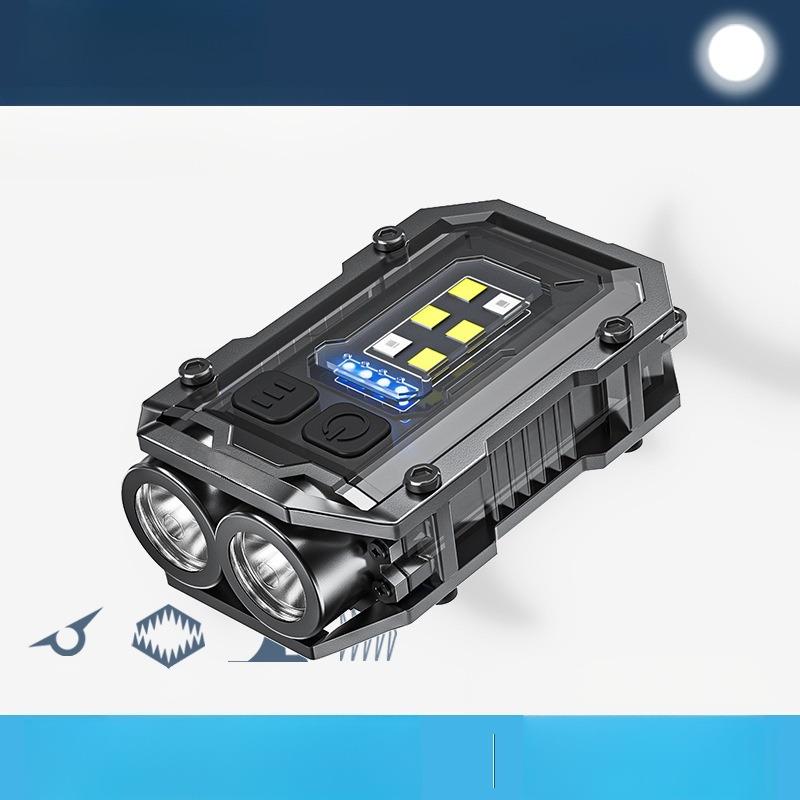 Multifunctional Strong Light Flashlight Rotating Work Light Outdoor Maintenance Warning Light Bright Auto Repair Work Light