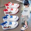 Kids' Cartoon Sneakers: 2025 Korean Style Leather for Boys, Fashionable Spring/Autumn Elementary School Shoes