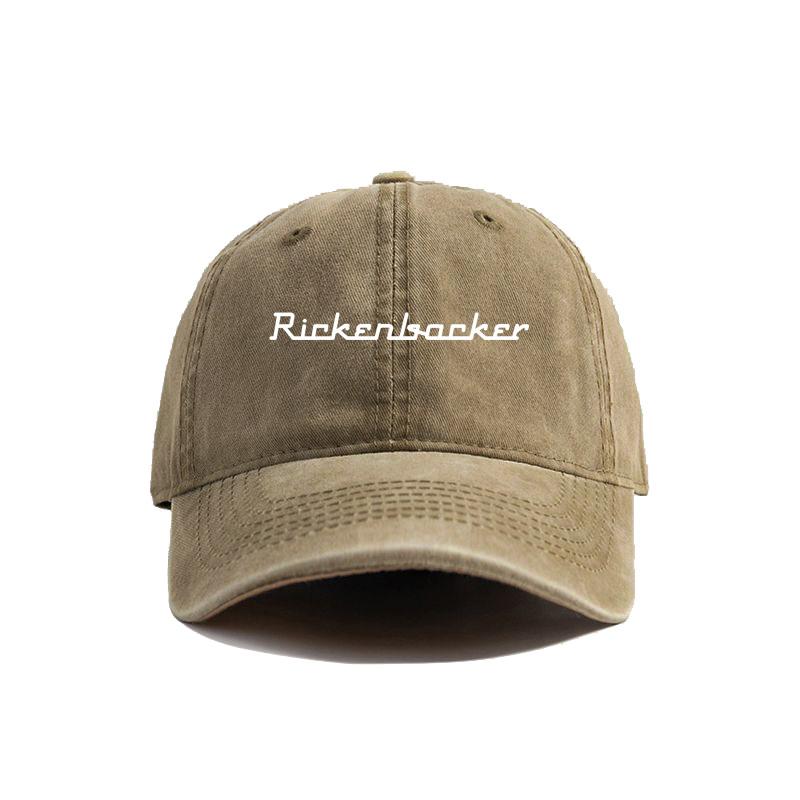 Rickenbacker Distressed Baseball Cap Cool Men Retro Outdoor Summer Adjustable Gift Dad Hat MZ-642