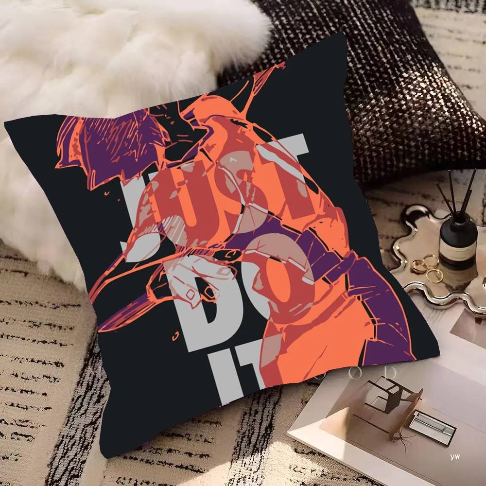 Volleyball Japanese Anime Manga Haikyuu Pillow Case Square Pillow Bedroom Sofa Leisure Comfort Cushion Car Home Decoration