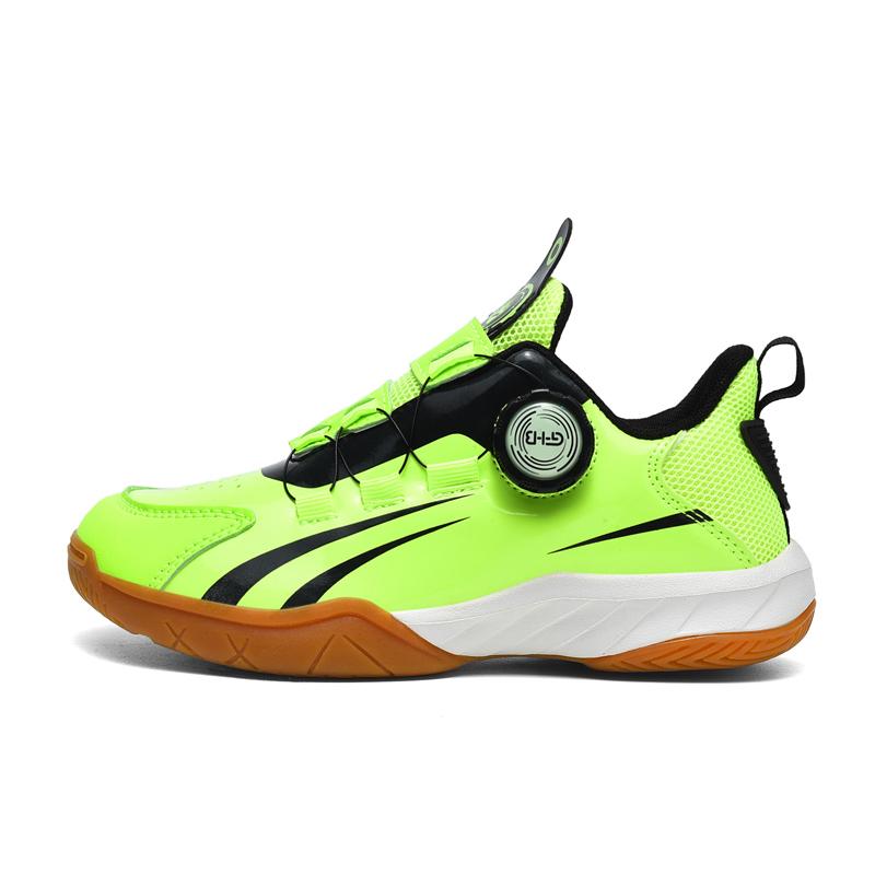 

Kids Sneakers for Outdoor Sports and Gym Activities Table Tennis Shoes Lightweight Quality Badmint Sneakers 30 зелёный