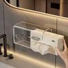 1PCS Wall Mount Paper Towel Dispenser Clear Transparent Folded Paper Towel Holder Acrylic Hand Tissue Napkins Box Restroom