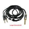 Silver Plated 3.5mm To 3.5mm Male Headphones Cable for D7100 Headphones Lightweight and Durable Earphone Cord 59.1inch
