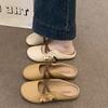 Baotou Half Slippers Women's Summer Wear New One-pedal Women's Shoes Half-support Single Shoes Flat Mary Jane Cool Slippers