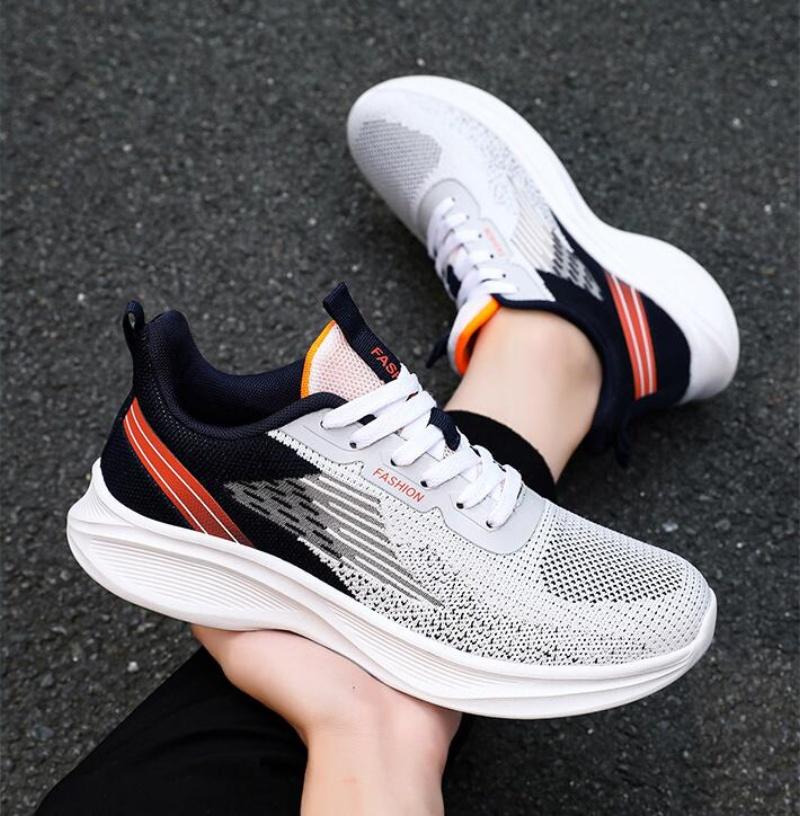 New Summer Men Outdoor Hiking Platform Breathable Mesh Training Light Casual Running Sneakers Shoes Tenis Deportivos Hombre